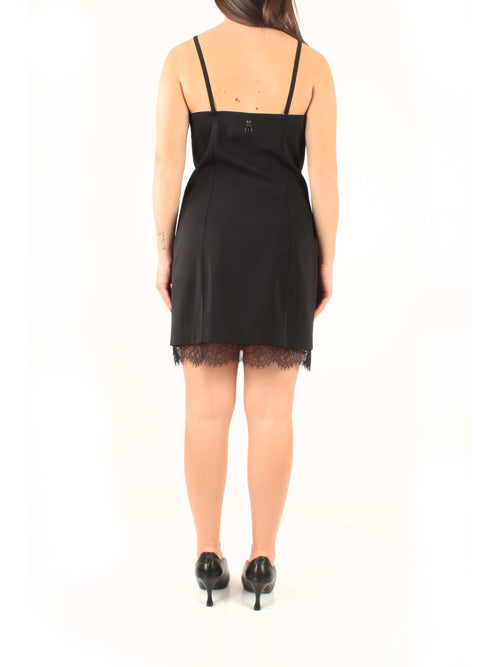 Patrizia Pepe tubino mini in crêpe da donna nero