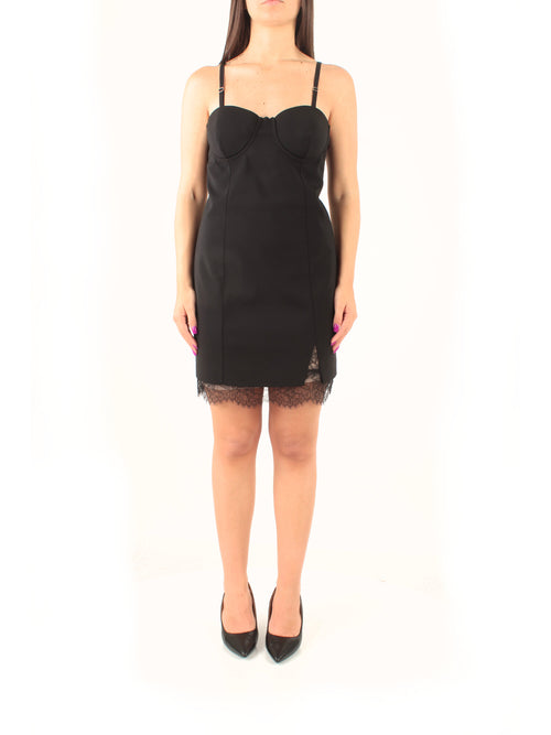 Patrizia Pepe tubino mini in crêpe da donna nero