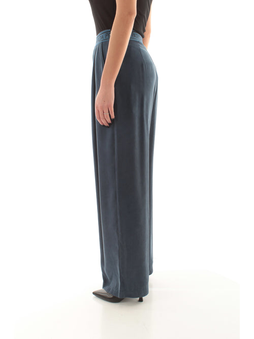 Patrizia Pepe pantaloni con vita elasticata da donna lagoon blue