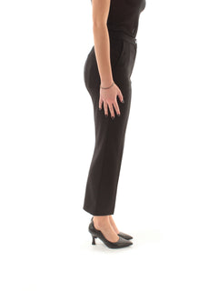 Patrizia Pepe pantaloni morbidi in crêpe da donna nero