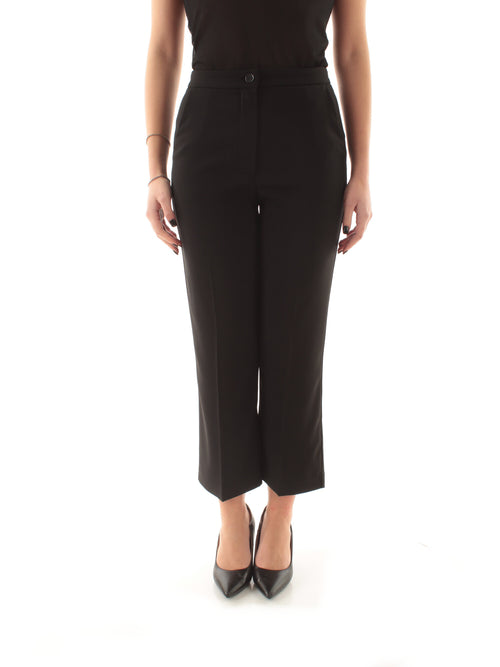 Patrizia Pepe pantaloni morbidi in crêpe da donna nero