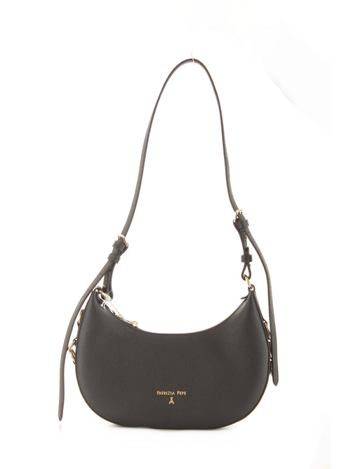 Patrizia Pepe borsa a tracolla con zip da donna nero