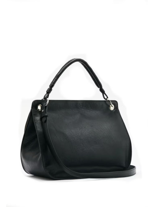 Patrizia Borsa a spalla Soft Essential Fly media in pelle da donna nero