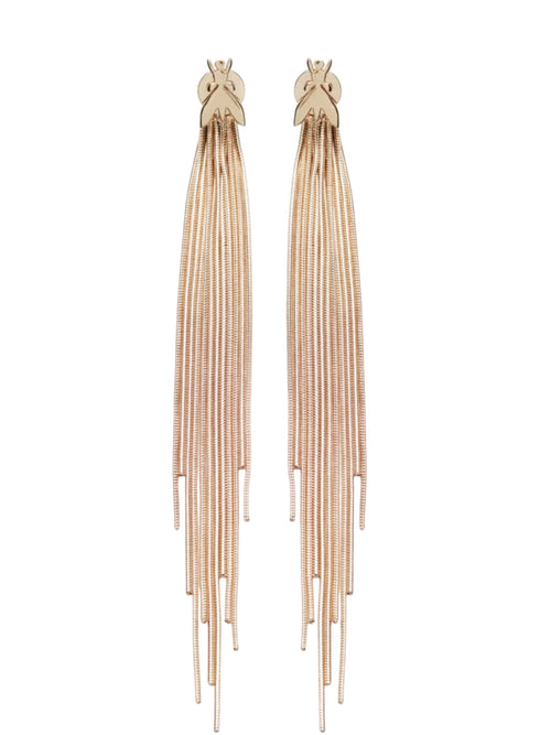 Patrizia Pepe orecchini Metal Fringes da donna shiny gold