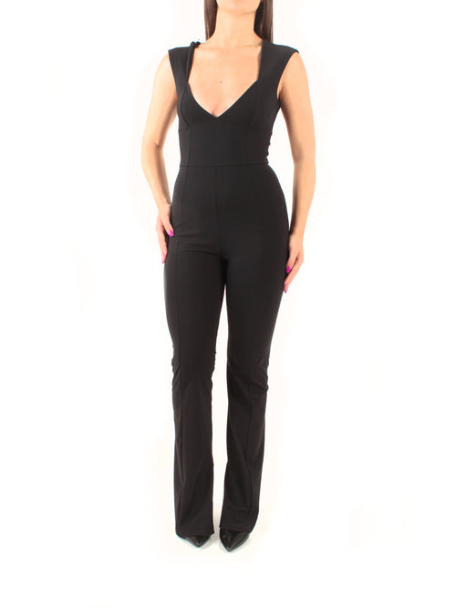Patrizia Pepe tuta slim in jersey da donna nero