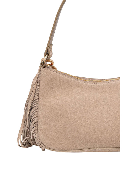 Twinset borsa 'Liliane' piccola in suede sabbia da donna