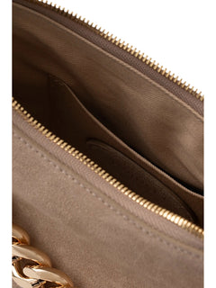 Twinset borsa 'Liliane' piccola in suede sabbia da donna