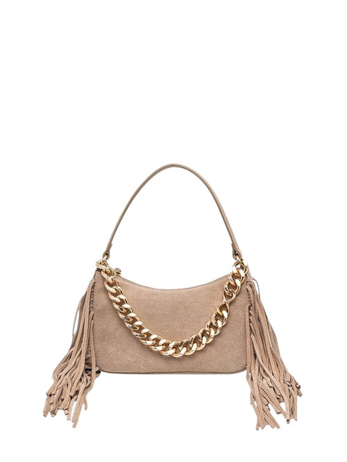 Twinset borsa 'Liliane' piccola in suede sabbia da donna