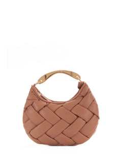Twinset borsa hobo in similpelle intrecciata da donna