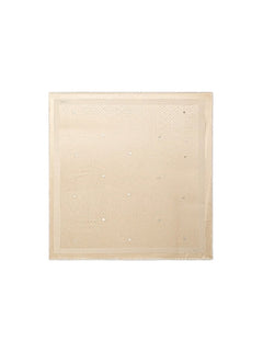 Twinset kefiah con logo jacquard da donna delicate sand