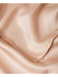 Twinset stola con lurex e logo jacquard da donna sabbia rosa