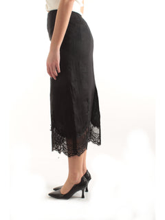 Twinset gonna midi da donna nero