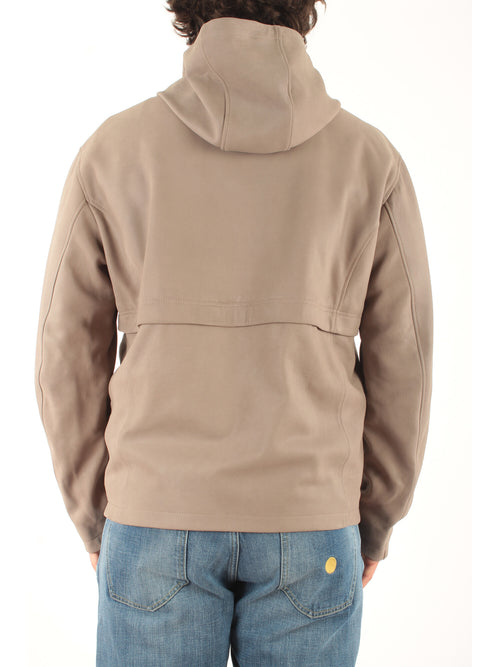 Tagliatore giubbotto in pelle da uomo taupe