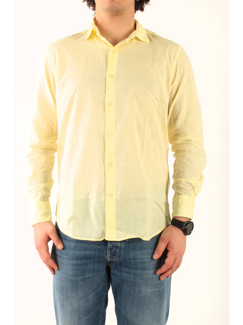 MC2 Saint barth camicia chemise in cotone uomo giallo