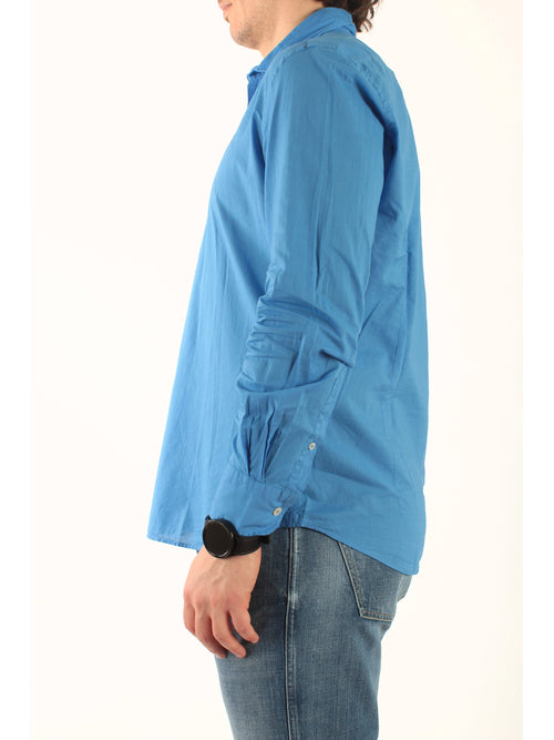 MC2 Saint barth camicia chemise in cotone uomo azzurro