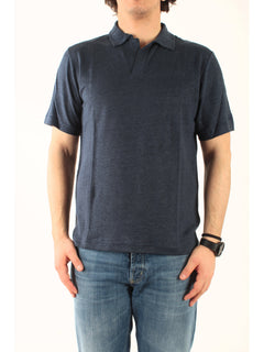 MC2 Saint barth polo in lino da uomo blu