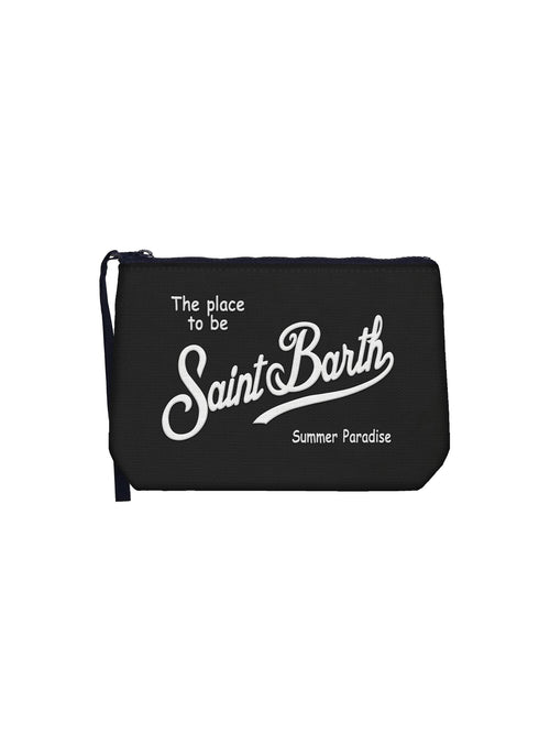 MC2 Saint barth pochette ALINE canvas da uomo nero