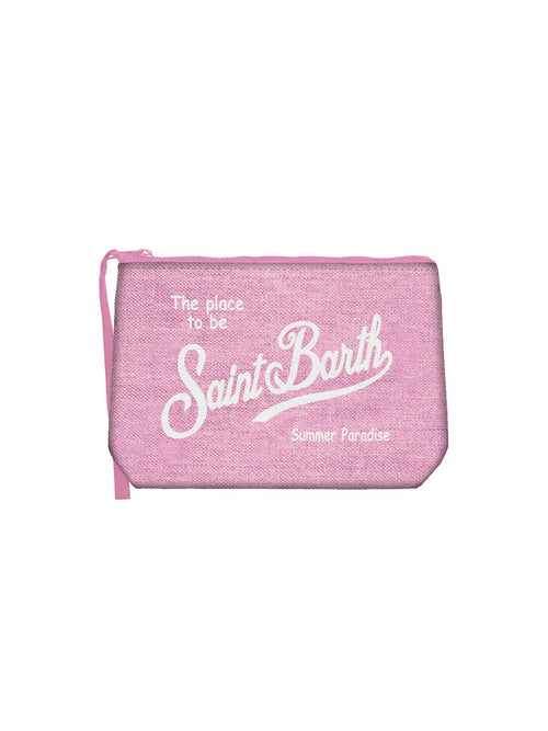 MC2 Saint barth pochette ALINE linen da uomo rosa