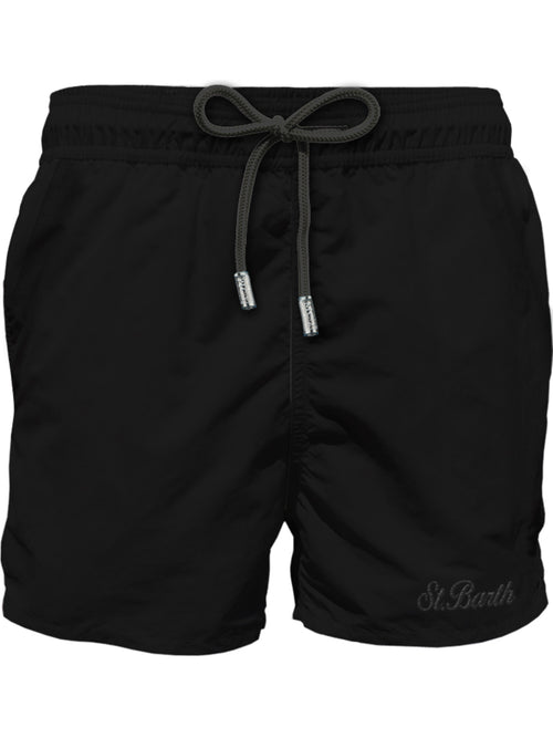 MC2 Saint barth costume classico elasticizzato da uomo nero