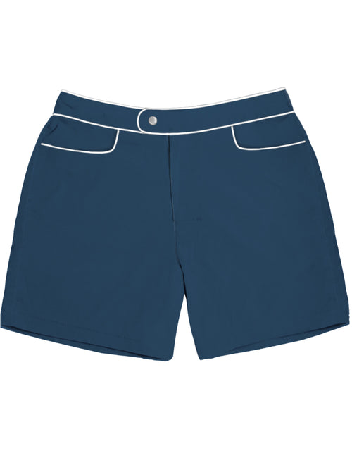 MC2 Saint barth costume mare Master Piping da uomo marine blu