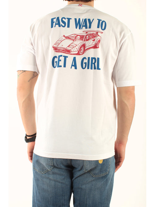 MC2 Saint barth T-shirt OVERSIZE delmar da uomo bianca
