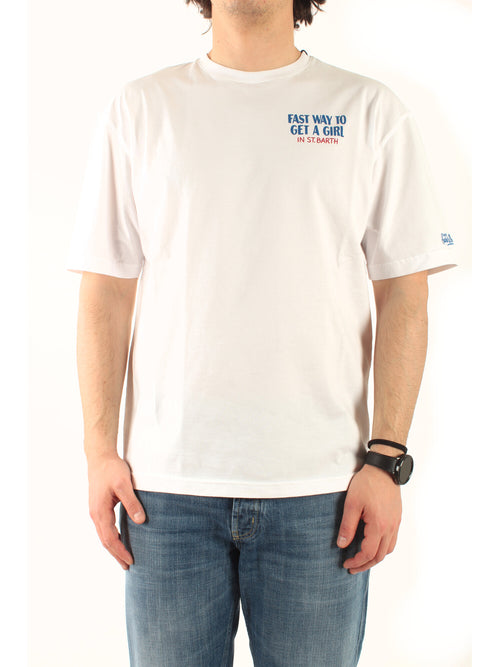 MC2 Saint barth T-shirt OVERSIZE delmar da uomo bianca