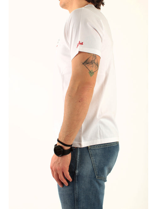 MC2 Saint barth T-shirt portofino da uomo bianca
