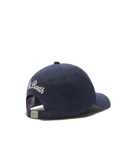 MC2 Saint barth cappellino con visiera da uomo blu