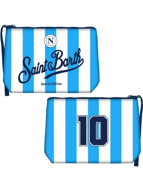 MC2 Saint barth Aline NAPOLI pochette da uomo bianco/celeste