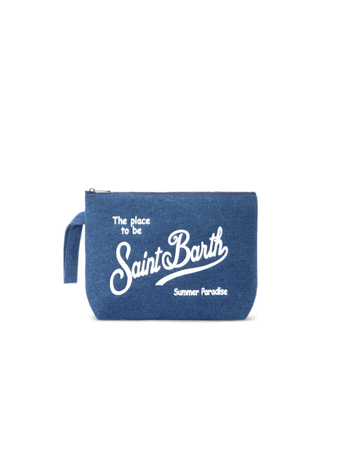 MC2 Saint barth ALINE DENIM pochette da uomo denim light