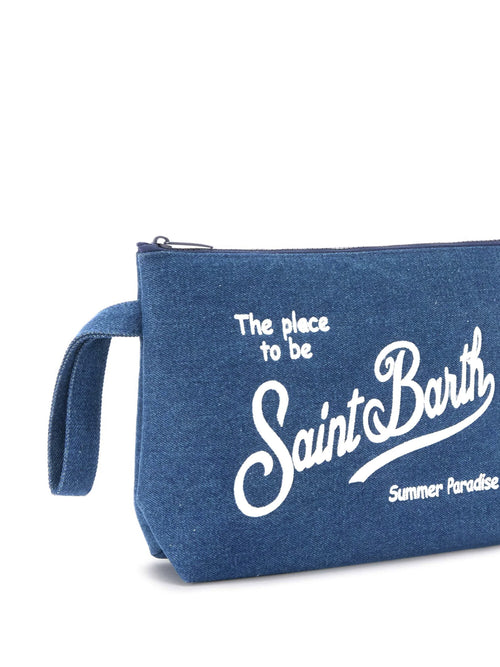 MC2 Saint barth ALINE DENIM pochette da uomo denim light