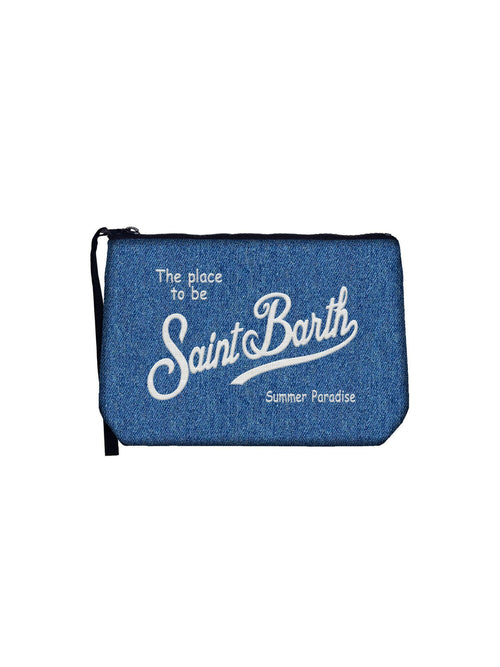 MC2 Saint barth pochette ALINE denim da uomo blu
