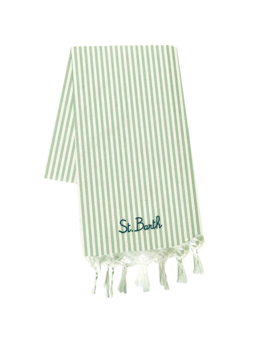 MC2 Saint barth Telo mare in cotone da uomo verde