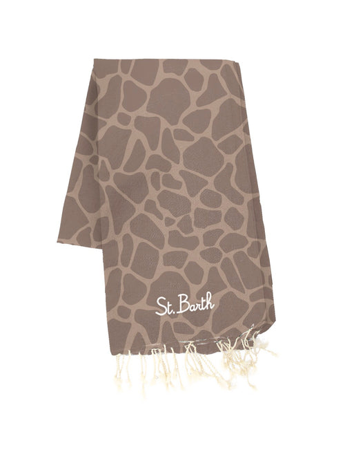 MC2 Saint barth Telo mare in cotone da uomo marrone