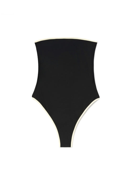 MC2 Saint barth KHYRA STRING costume intero da donna nero