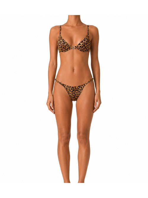 MC2 Saint Barth Bikini Perlamir balconette da donna leopard
