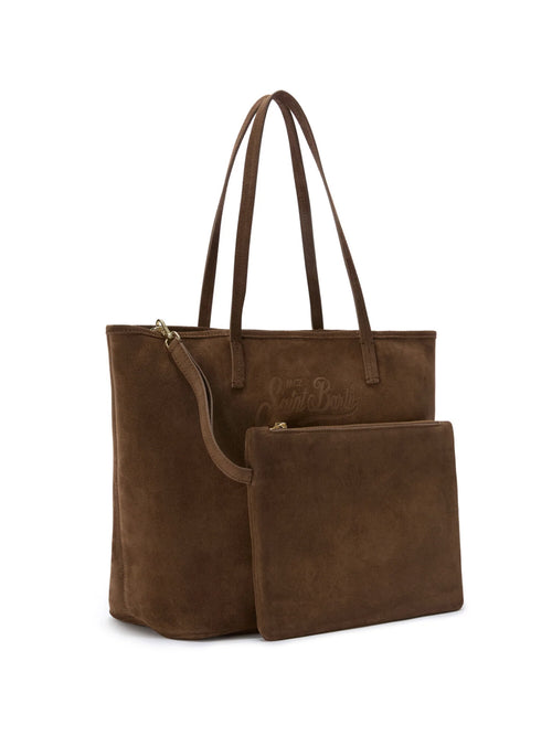 MC2 saint barth Borsa city regular in camoscio da donna camel