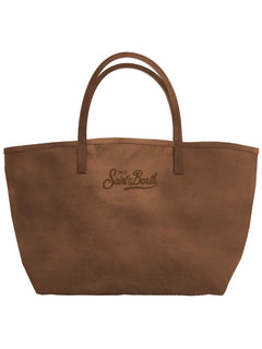 MC2 saint barth Borsa city regular in camoscio da donna camel
