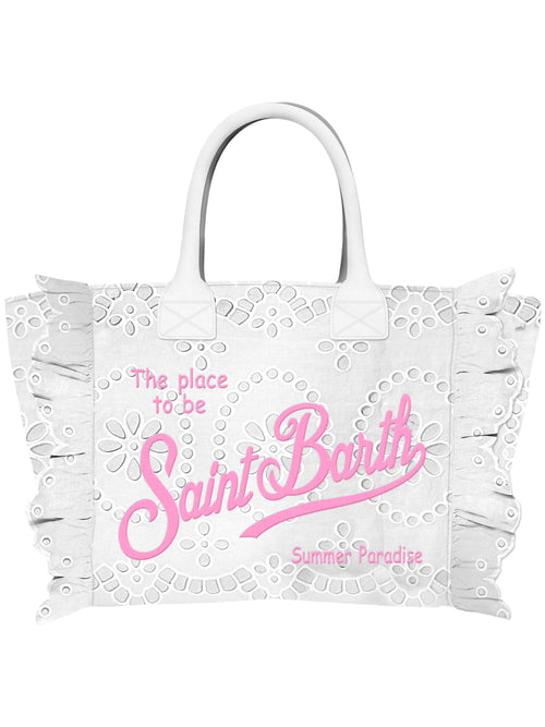 MC2 Saint barth borsa vanity large da donna bianco
