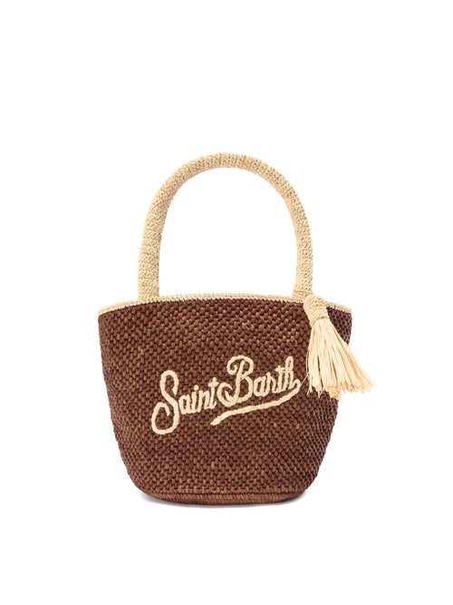 MC2 saint barth borsa Marcy in raffia da donna marrone
