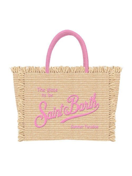 MC2 saint barth borsa a spalla Vanity effetto paglia da donna