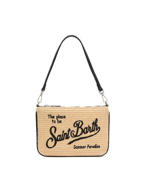 MC2 Saint barth PARISIENNE MINI borsa effetto paglia da donna beige