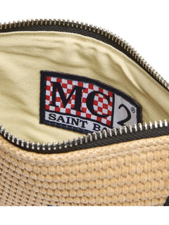 MC2 Saint barth PARISIENNE MINI borsa effetto paglia da donna beige