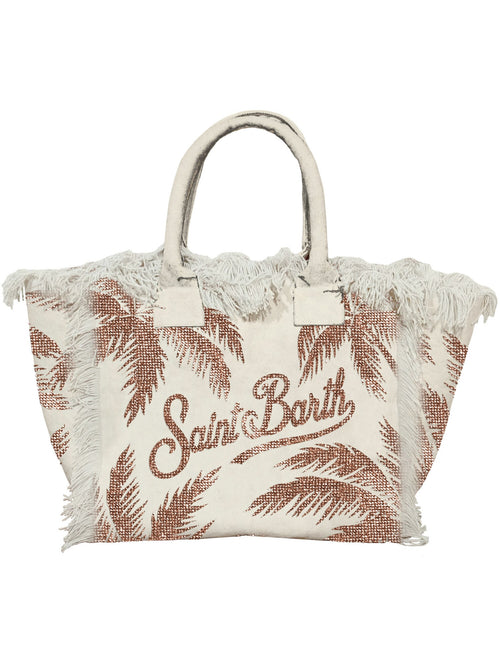 MC2 Saint Barth Borsa a spalla vanity da donna strass palm
