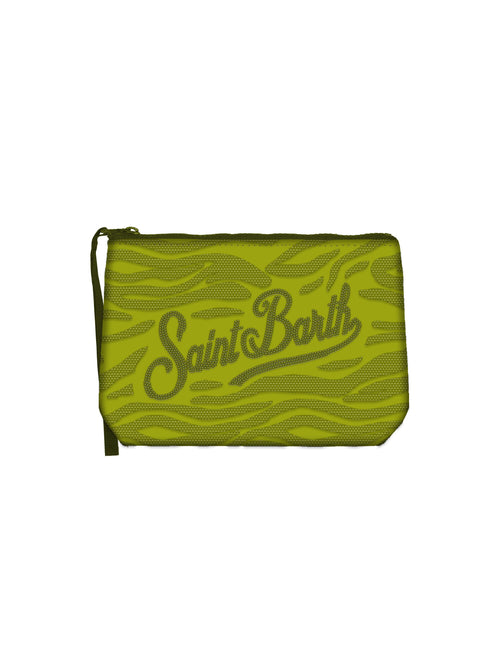 MC2 Saint barth ALINE STRASS pochette da donna verde
