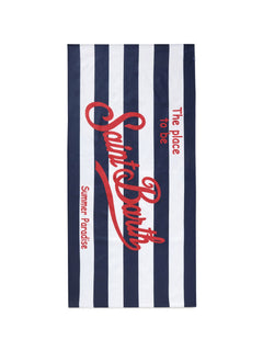 MC2 Saint barth Telo mare ripiegabile da donna stripes blu