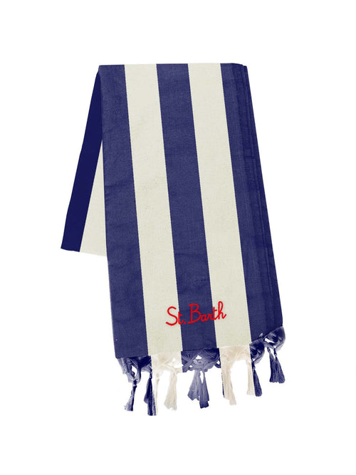 MC2 Saint barth telo mare FOUTAS in cotone blu