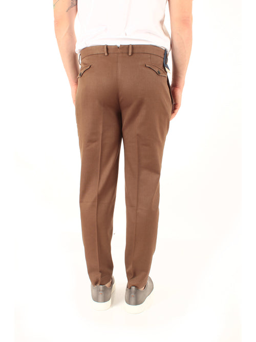 Santaniello ARECHI pantalone con pinces da uomo marrone