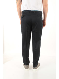 Santaniello ARECHI pantalone con pinces da uomo nero