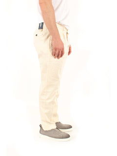 Santaniello IRNO pantaloni da uomo bianco